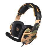 Max 3.5mm Gaming Headsets with Microphone Anti-Noise for PS4 Laptop Camouflage
