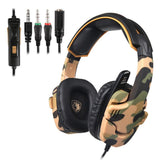 Max 3.5mm Gaming Headsets with Microphone Anti-Noise for PS4 Laptop Camouflage