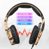 Max 3.5mm Gaming Headsets with Microphone Anti-Noise for PS4 Laptop Camouflage