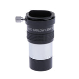 Max Metal 2X Barlow Lens 1.25"/31.75mm Economy Astronomical Telescope Eyepieces