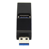 Max Mini 3 Port USB 3.0 Rotating Splitter Adapter Hub For PC Laptop Notebook