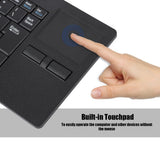 Max Touch-Pad Ultra-thin Wired USB Computer Keyboard with HUB Port