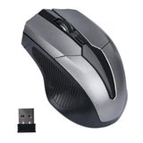 Max 2.4 G High Precision Wireless Optical Mouse Receiver Win/Mac/Android Gray