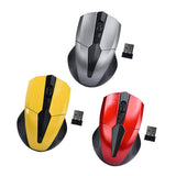 Max 2.4 G High Precision Wireless Optical Mouse Receiver Win/Mac/Android Gray