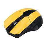Max 2.4 G High Precision Wireless Optical Mouse Receiver Win/Mac/Android Yellow