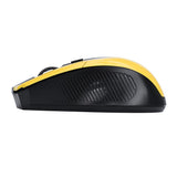 Max 2.4 G High Precision Wireless Optical Mouse Receiver Win/Mac/Android Yellow