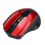 Max 2.4 G High Precision Wireless Optical Mouse Receiver Win/Mac/Android Red