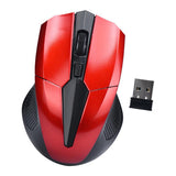 Max 2.4 G High Precision Wireless Optical Mouse Receiver Win/Mac/Android Red