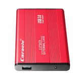 Maxbell Red Alloy External Hard Drive Disk Storage Devices 2.5'' USB 3.0 2T