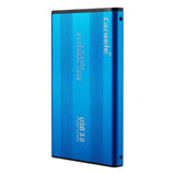Maxbell Blue Alloy External Hard Drive Disk Storage Devices 2.5'' USB 3.0 500GB