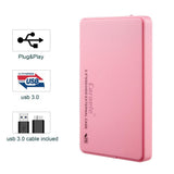 Maxbell USB3.0 2.5" SATA External Hard Drive Mobile Disk HD Enclosure,Pink 2T