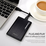 Maxbell USB3.0 2.5" SATA External Hard Drive Mobile Disk HD Enclosure,Black 1T