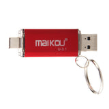 Max 2 in 1 USB 3.0+ Type C OTG Flash Drive Memory Stick U Disk High Speed 32GB