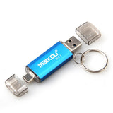 Max 2 in 1 USB 3.0+ Type C OTG Flash Drive Memory Stick U Disk Blue 32GB