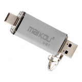 Max 2 in 1 USB 3.0+ Type C OTG Flash Drive Memory Stick U Disk 256GB Storage red 32GB