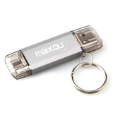 Max 2 in 1 USB 3.0+ Type C OTG Flash Drive Memory Stick U Disk 256GB Storage red 32GB