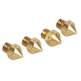 Max 4Pieces MK8 Brass Nozzle 0.4mm Head 3D Printer Accessories for Ender-3 CR-10