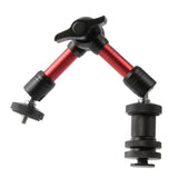 Max 7" Articulating Adjustable Friction Magic Arm fr Hot Shoe Mount Work  Red