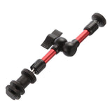 Max 7" Articulating Adjustable Friction Magic Arm fr Hot Shoe Mount Work  Red