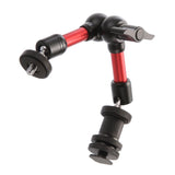 Max 7" Articulating Adjustable Friction Magic Arm fr Hot Shoe Mount Work  Red