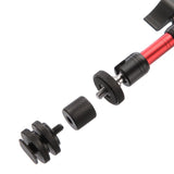 Max 7" Articulating Adjustable Friction Magic Arm fr Hot Shoe Mount Work  Red