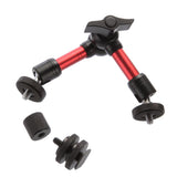 Max 7" Articulating Adjustable Friction Magic Arm fr Hot Shoe Mount Work  Red