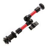 Max 7" Articulating Adjustable Friction Magic Arm fr Hot Shoe Mount Work  Red