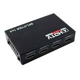 Maxbell HDMI Splitter Box Full HD 1080p Video 1 Port to 4 Port Split Out V1.4 Power