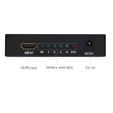Maxbell HDMI Splitter Box Full HD 1080p Video 1 Port to 4 Port Split Out V1.4 Power