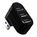 Max 3Ports USB 3.0 USB 2.0 HUB USB Hub Splitter for Air Pro Laptop PC Black