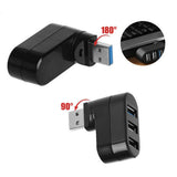 Max 3Ports USB 3.0 USB 2.0 HUB USB Hub Splitter for Air Pro Laptop PC Black