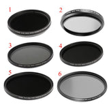 Max 49-82mm ND2-ND400 Fader Variable Adjustable ND Neutral Density Filter 49mm
