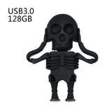 Max Skull USB Flash Drive USB3.0 U disk Pen Drive Memory Stick 128GB