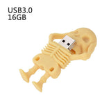 Max Skull USB Flash Drive Skeleton USB3.0 U disk Pen Drive Memory Stick 16GB