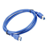 Max USB 3.0 A Male to USB 3.0 B Male Printer Extension Cable 3M
