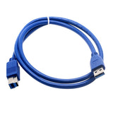 Max USB 3.0 A Male to USB 3.0 B Male Printer Extension Cable 3M