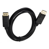 Max 1.8M Display Port Extension Cable DP to DP Cord HD Lead Display Port-Black