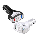 Maxbell QC3.0 Universal Dual Port LED USB Smart Car Quick Charge Adapter Black