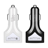 Maxbell QC3.0 Universal Dual Port LED USB Smart Car Quick Charge Adapter Black