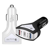 Maxbell QC3.0 Universal Dual Port LED USB Smart Car Quick Charge Adapter Black