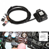 Max Desktop Case Switch Dual USB Ports Power Reset Button LED Lights Audio Port