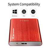 Maxbell External HDD Hard Disk Drive Portable Drive Red 2T