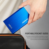 Maxbell External HDD Hard Disk Drive Portable Drive Blue 500GB