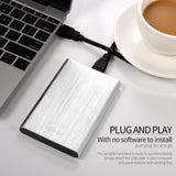 Maxbell External HDD Hard Disk Drive Portable Drive Silver 500GB