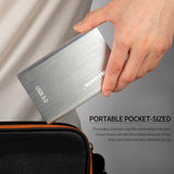 Maxbell External HDD Hard Disk Drive Portable Drive Silver 500GB