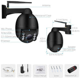 Maxbell 2MP Wireless IP Camera WiFi IR Dome Outdoor Two Way Audio Tour Auto Focus