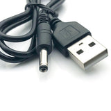 Max USB2.0 to DC3.5mm charging cable 5V power cable DC charging cable 50cm-black