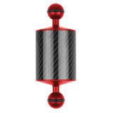 Max Dive Photography Double Ball Head Buoyancy Light Arm Ultralight Carbon Fiber Red