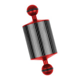 Max Dive Photography Double Ball Head Buoyancy Light Arm Ultralight Carbon Fiber Red