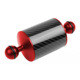 Max Dive Photography Double Ball Head Buoyancy Light Arm Ultralight Carbon Fiber Red